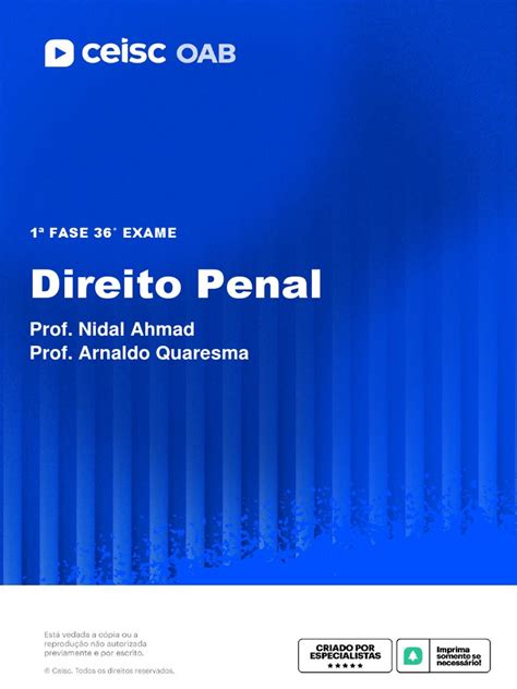 Material De Apoio Direito Penal Pdf Crimes Crime E Violência