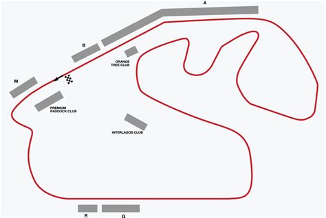 Brazil F Track Grandstand Guide Interlagos Race Track Sao Paolo