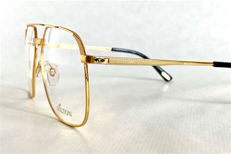 Hilton 24k Gold Plated Class 010 Vintage Eyeglasses New Old Etsy