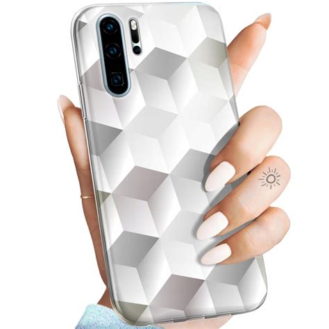 Etui Do Huawei P30 Pro Wzory 3D Geometryczne Iluzja Obudowa Pokrowiec