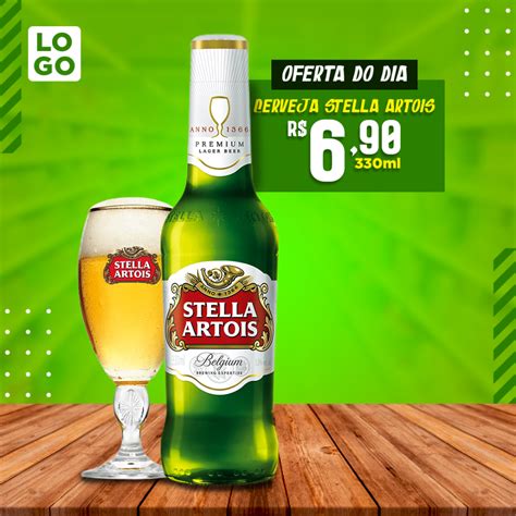 Cerveja Stella Artois Social Media Post PSD Editável Bares download