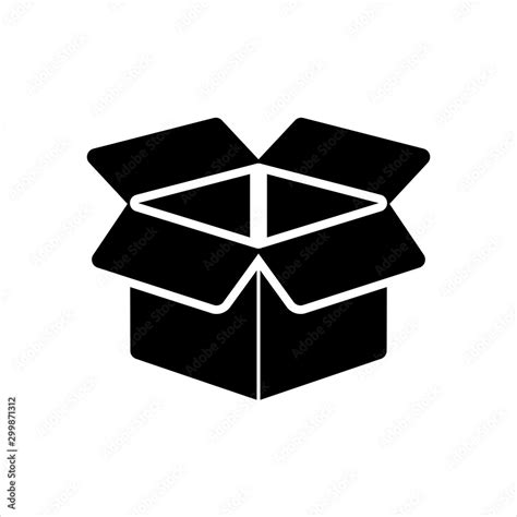 Vector box icon. black symbol with trendy flat style icon for web site design, logo, app, UI ...