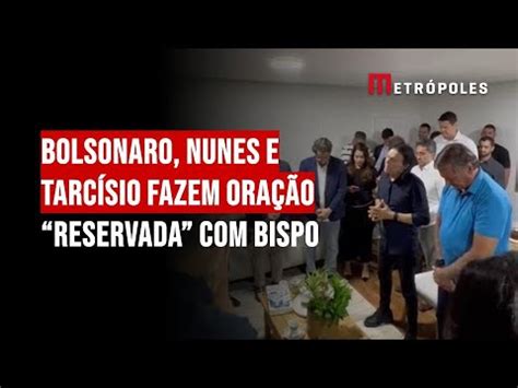 Bolsonaro participa de culto Tarcísio e Nunes em SP