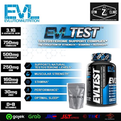 Jual Evl Evlution Nutrition Test Testosterone Support Trial Pack