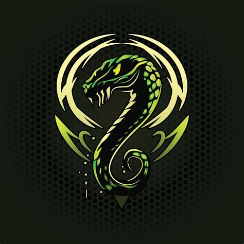 E-sports Snake Logo, venomous Green Snake e-sport logo 15715575 Vector ...