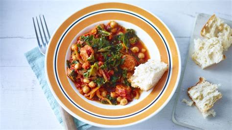 Chicken Stew With Chorizo And Beans Recipe Bbc Food