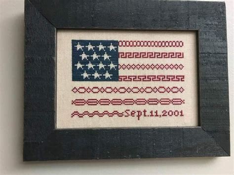 American Flag Cross Stitch