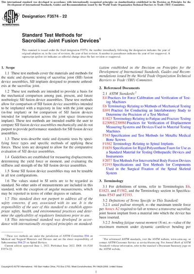 Astm F Standard Test Methods For Sacroiliac Joint Fusion Devices