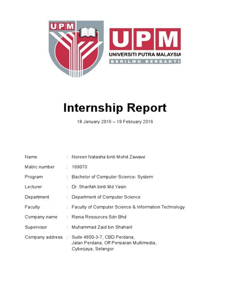 Internship Report Pdf Information Technology Computing