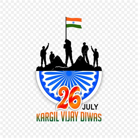 Kargil Vijay Diwas De Julho Elegante Design De Elemento Transparente