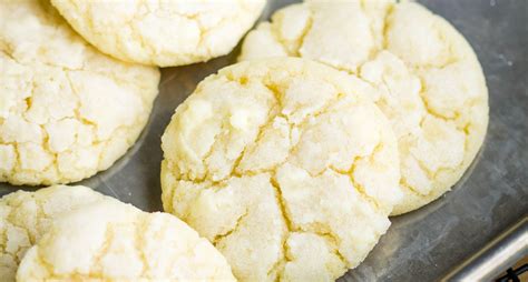 Lemon Cake Mix Crinkle Cookies