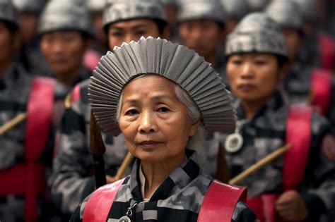 Premium Photo | Unidentified people of kamchatka in traditional clothes