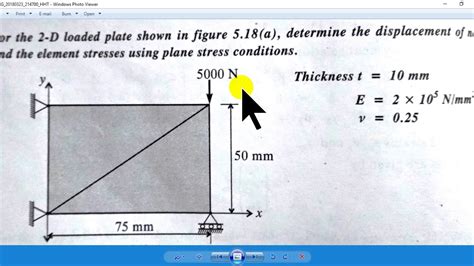 Static Structural Analysis Of D Plate Using Ansys Workbench Youtube