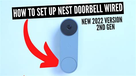 How To Set Up Google Nest Doorbell Wired Youtube