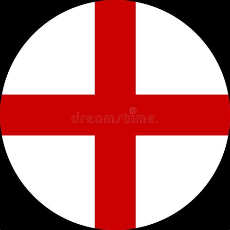 England Flag in Circle Shape Isolated on Transparent Background Stock Vector - Illustration of ...