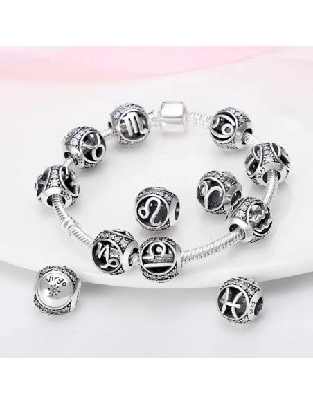 Zawieszka charms do pandory Srebro próby 925 Znak Zodiaku Baran Sfera