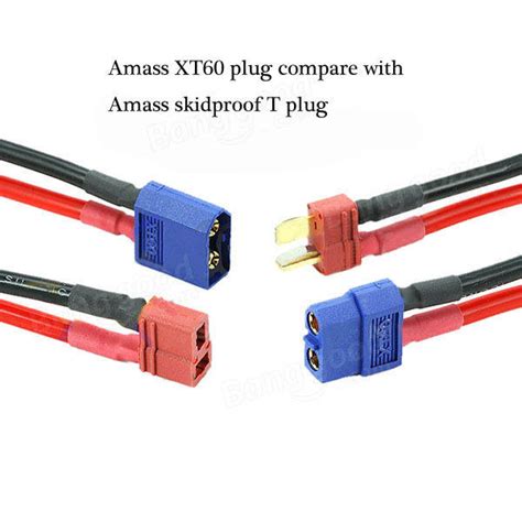 Amass XT60 Male Female Bullet Connector Plugs Blue For RC Lipo Battery