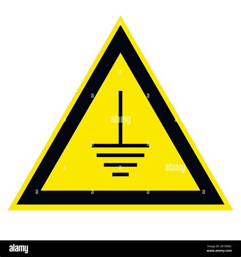 Triangular Sign Grounding Electrical Equipment The Grounding Vector