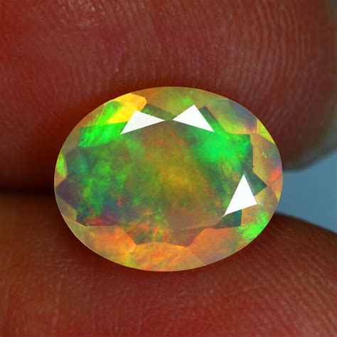 Etiopski Opal Ct Na Okoliczno Ciowy Pier Cionek Gemstone Gallery