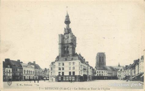 Cpa France B Thune Le Beffroi Et Tour De L Glise Pas De