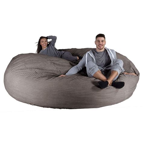 Lounge Pug® Cord Cloudsac Giant Memory Foam Xxl Bean Bag Sofa The Supersize Huge Adult