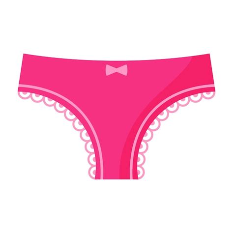 Calcinha De Lingerie Rosa Mulher Conceito De Moda Ilustra O Isolada