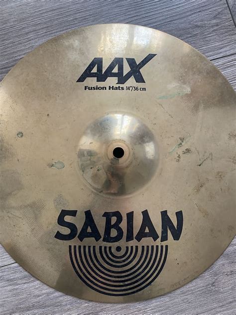 Sabian 14 AAX Fusion Hi Hat Cymbals Pair 2002 2010 Reverb