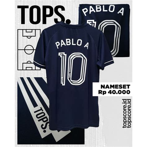 Jual Tambah Nama Dan Nomer Punggung Jersey Topscore Kota Depok