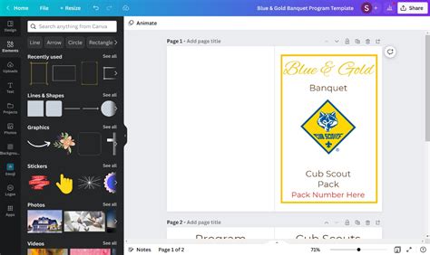 Cub Scout Blue & Gold Banquet Program Templates {Free}