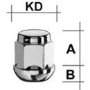 OZ Muttern Felgenschloss M12 X 1 5 X 27mm Kugelbund Offen SW19 D21