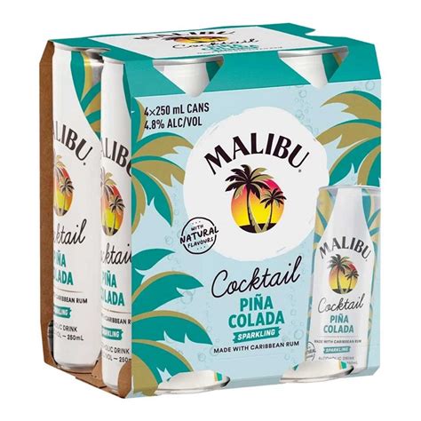 Big Barrel Online Liquor Store Nz Buy Malibu Pinacolada Pk Cans