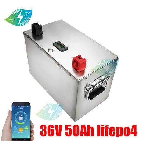 36v 50ah Lifepo4 Lithium Battery With Bms For 2000w 1000w Bike Scooter Boat Golf Cart Inverter