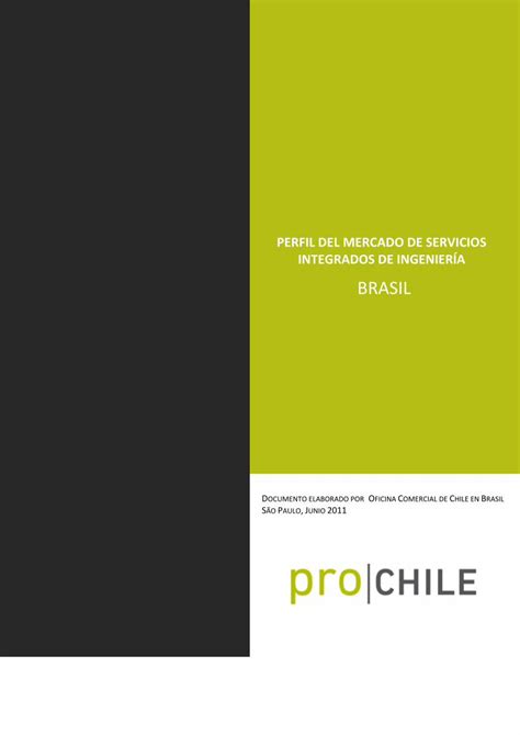 Pdf Perfil Mercado Servicios Integrados De Ingenier A Obras De