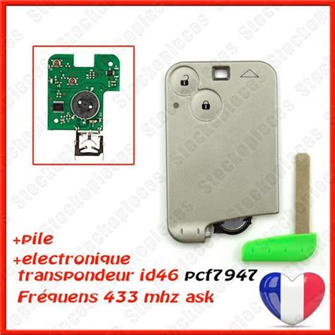 Carte clé avec électronique vierge Compatible Laguna 2 Espace 4