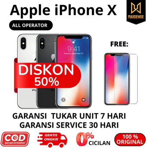 Jual IPhone X 256GB 64GB Garansi Resmi Second Fullset Black White Not