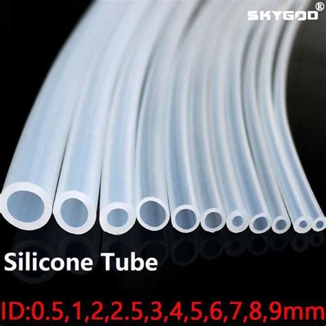 Tuyau Clair 1 Meter ID 1mm X 3mm OD Tuyau En Caoutchouc De Silicone