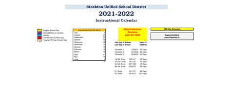 Roosevelt Elementary - School District Instructional Calendar ...