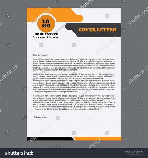 Corporate Business Letter Design Template Illustration Stock ...