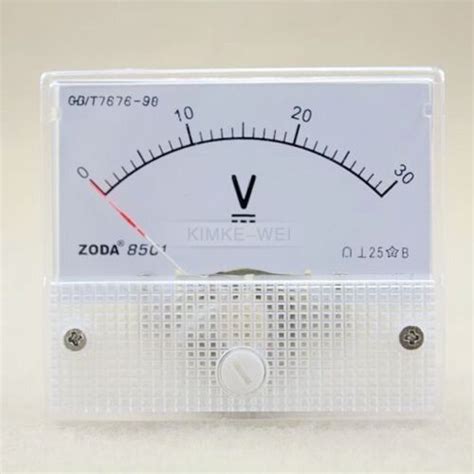 Dc 0 30v Analog Volt Voltage Panel Meter Voltmeter Gauge Ebay