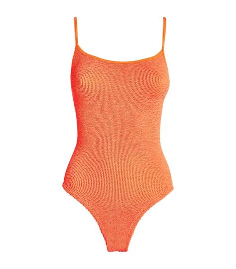 Womens Hunza G Orange Pamela Swimsuit Harrods Uk