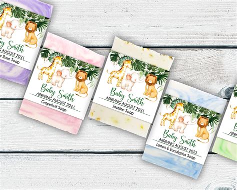 Buy Jungle Baby Shower Favors Choose Quantity And Soap Color Safari