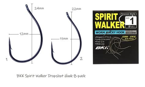 Bkk Spirit Walker Worm Dropshot Hook Pack Fiske Se Bra Priser