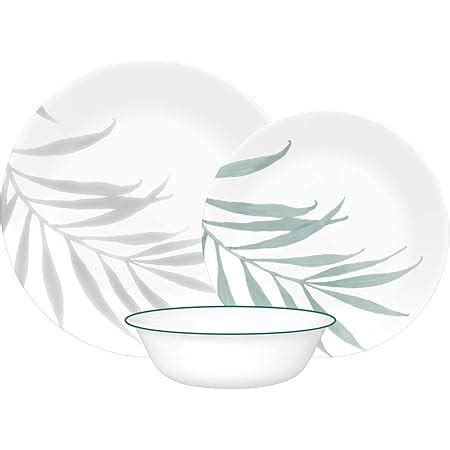 Amazon Corelle 12 Piece Vitrelle Misty Leaves Chip And Break