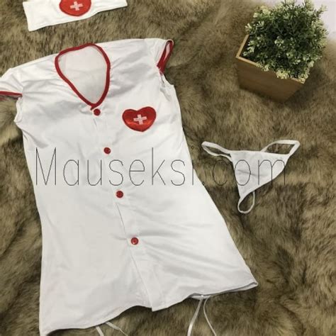 Promo Cindy Sexy Nurse Costume Lingerie Cosplay Kostum Perawat Suster Seksi Jakarta Utara