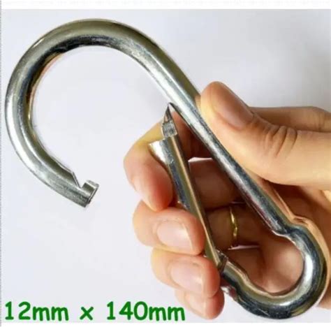 100pcs Lot Large 140mm X 12mm Extra Large Snap Hook Galvanised Steel