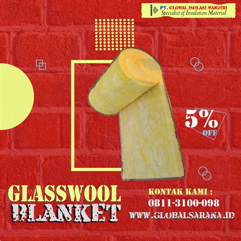 Glasswool Blanket D Kg M Murah Siap Kirim Kediri