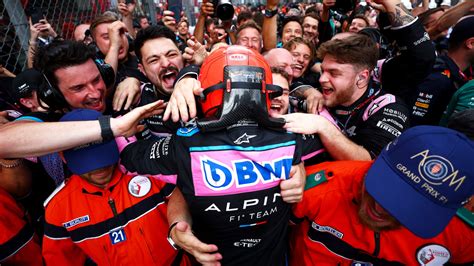 Delighted Ocon On A Cloud As Alpine Claim First Podium Since 2021 In