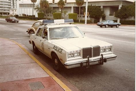 Chrysler Lebaron Police Car In Miami Beach