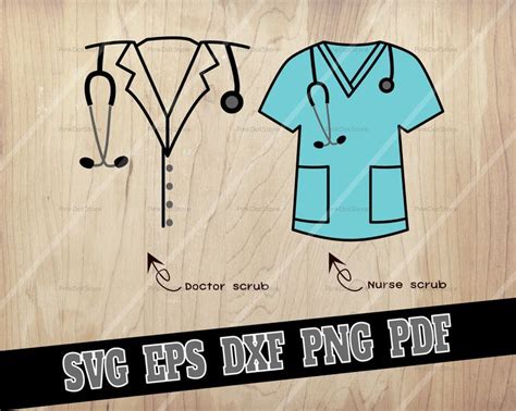 Doctor Scrub Svg Nurse Svg Scrub Svg Doctor Svg For Etsy Doctor