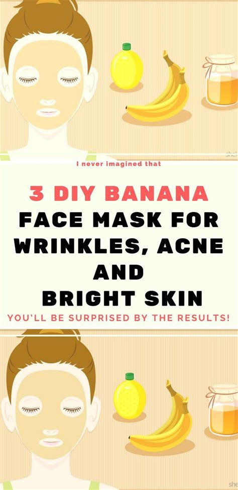 Diy Banana Face Mask For Acne Wrinkles Bright Skin